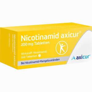 Nicotinamid Axicur 200 Mg Tabletten  100 Stück - ab 41,99 €
