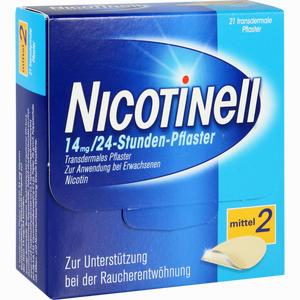 Nicotinell 14mg/24- Stunden- Pflaster Transdermal Mittel 2  21 Stück - ab 43,58 €