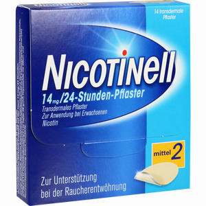 Nicotinell 14mg/24- Stunden- Pflaster Transdermal Mittel 2  14 Stück - ab 33,14 €