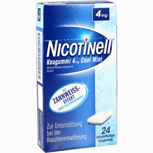 Nicotinell Kaugummi Cool Mint 4mg  24 Stück - ab 7,76 €