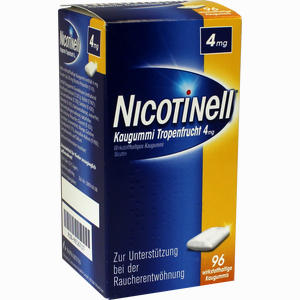 Nicotinell Kaugummi Tropenfrucht 4mg  96 Stück - ab 26,63 €