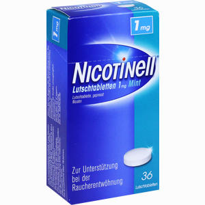 Nicotinell Lutschtabletten 1mg Mint  36 Stück Nicotinell Lutschtabletten 1mg Mint  36 Stück