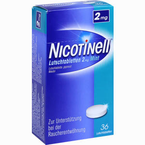 Abbildung von Nicotinell Lutschtabletten 2mg Mint  36 Stück Abbildung von Nicotinell Lutschtabletten 2mg Mint  36 Stück