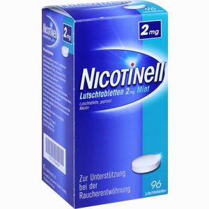 Nicotinell Lutschtabletten 2mg Mint  96 Stück Nicotinell Lutschtabletten 2mg Mint  96 Stück