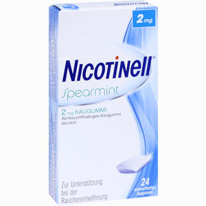 Nicotinell Spearmint 2 Mg Kaugummi  24 Stück Nicotinell Spearmint 2 Mg Kaugummi  24 Stück