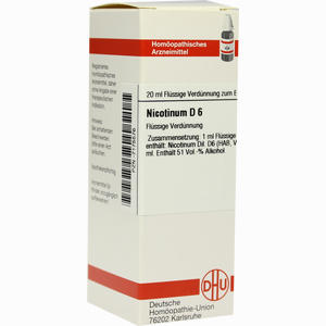 Nicotinum D6 Dilution 20 ml - ab 0,00 &euro;