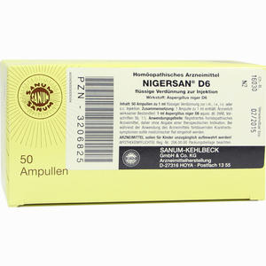 Nigersan D6 Ampullen 50 x 1 ml - ab 0,00 &euro;