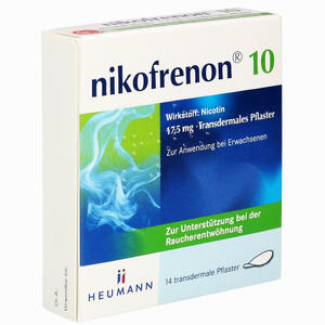 Nikofrenon 10 Heumann 17.5 Mg Pflaster Transdermal 14 Stück - ab 0,00 €