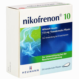Nikofrenon 10 Heumann 17.5 Mg Pflaster Transdermal 28 Stück - ab 0,00 &euro;