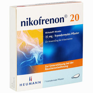 Nikofrenon 20 Heumann 35mg Pflaster Transdermal 7 Stück Nikofrenon 20 Heumann 35mg Pflaster Transdermal 7 Stück