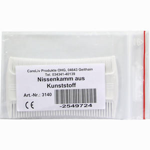 Nissenkamm Kunststoff  1 Stück - ab 0,98 €