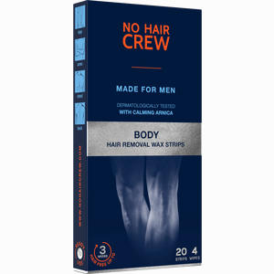 No Hair Crew - Kaltwachsstreifen für Männer  20 Stück - ab 0,00 &euro;