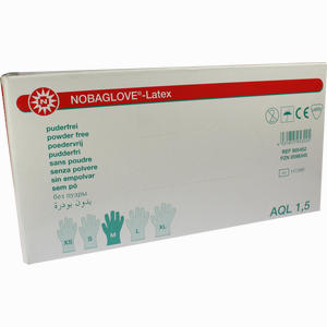 Nobaglove Latex Puderfrei M Untersuchungshandschuh Handschuhe 100 Stück - ab 22,65 &euro;