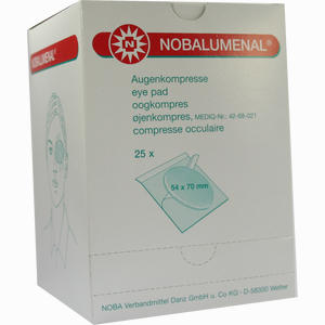 Nobalumenal 54x70mm Sterile Augenkompressen  25 Stück - ab 15,25 €