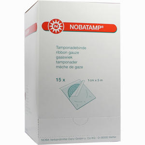 Nobatamp 5mx1cm Steril Tamponadebinde  15 Stück - ab 17,31 €