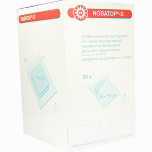 Nobatop S 7,5x7,5cm Sterile Schlitzkompressen Aus Vliesstoff  50 Stück - ab 11,25 &euro;