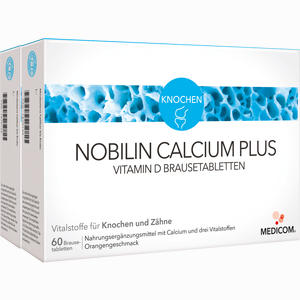 Nobilin Calcium Plus Vitamin D Brausetabletten  2 x 60 Stück - ab 0,00 &euro;