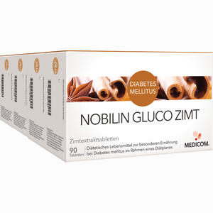 Nobilin Gluco Zimt Tabletten  4 Stück - ab 0,00 €