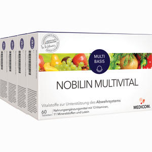 Nobilin Multi- Vital Tabletten 4 x 60 Stück - ab 22,26 €