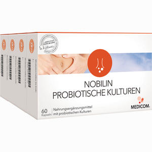 Nobilin Probiotische Kulturen Kapseln 4 x 60 Stück