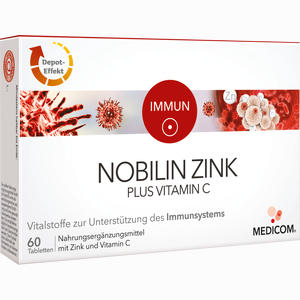 Nobilin Zink Plus Vitamin C Tabletten 60 Stück - ab 0,00 &euro;