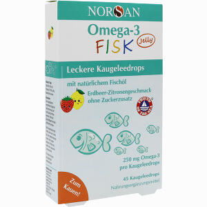 Norsan Omega- 3 Fisk Jelly - für Kinder 45 Stück - ab 13,49 &euro;