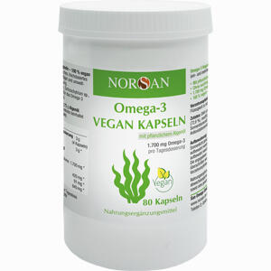 Norsan Omega- 3 Vegan Kapseln 80 Stück - ab 25,25 €