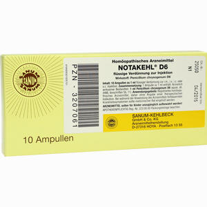 Notakehl D6 Ampullen 10 x 1 ml - ab 0,00 &euro;