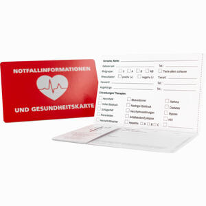 Notfallinfo- Kartenhülle für die Gesundheitskarte 1 Stück - ab 0,00 €
