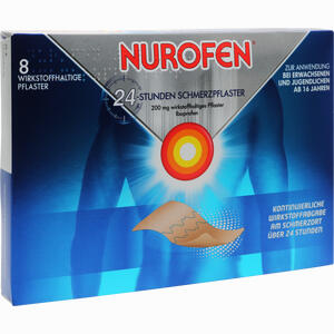 Nurofen 24- Stunden Schmerzpflaster 200mg Wirkstoffhaltiges Pflaster  8 Stück