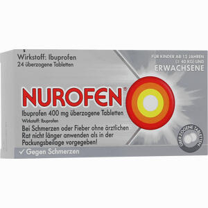 Nurofen Ibuprofen 400 Mg überzogene Tabletten  24 Stück - ab 3,44 €