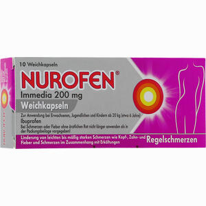 Abbildung von Nurofen Immedia 200mg Weichkapseln 10 Stück