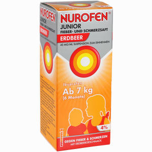 Nurofen Junior Fieber- und Schmerzsaft Erdbeer 40mg/ml Suspension  100 ml - ab 0,00 €