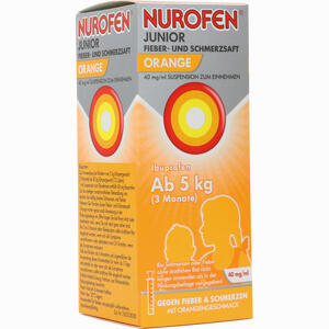Nurofen Junior Fieber- und Schmerzsaft Orange 40mg/Ml 100 ml - ab 4,10 €