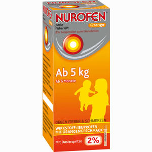 Nurofen Junior Fiebersaft Orange 2% Suspension 100 ml - ab 0,00 €