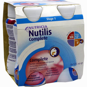 Nutilis Complete Erdbeergeschmack Fluid 4 x 125 ml - ab 0,00 €
