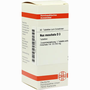 Nux Moschata D3 Tabletten 80 Stück - ab 0,00 &euro;