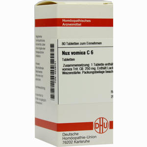 Nux Vomica C6 Tabletten 80 Stück - ab 0,00 €