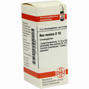 Nux Vomica D10 Globuli 10 g - ab 0,00 &euro;