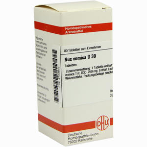 Nux Vomica D30 Tabletten 80 Stück - ab 8,80 €