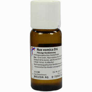 Nux Vomica D6 Dilution 50 ml - ab 0,00 &euro;