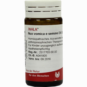 Nux Vomica E Semine D6 Globuli 20 g - ab 7,56 €