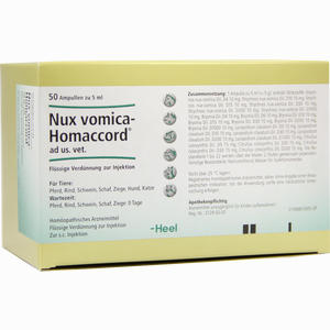Nux Vomica Homaccord Vet Ampullen 50 Stück - ab 89,81 €