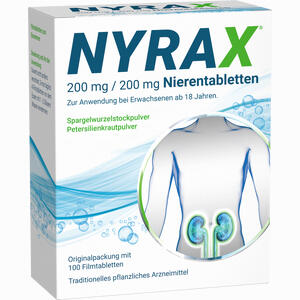 Nyrax 200 Mg /200 Mg Nierentabletten Filmtabletten 100 Stück - ab 0,00 €
