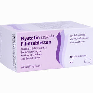 Nystatin Lederle Filmtabletten 100 Stück - ab 0,00 &euro;