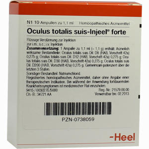 Oculus Totalis Suis- Injeel Forte Ampullen 10 Stück - ab 22,05 €