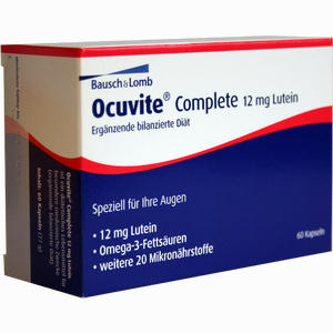 Ocuvite Complete 12 Mg Lutein Kapseln 60 Stück - ab 35,86 €