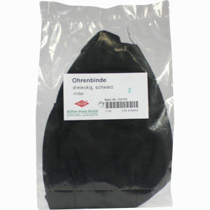 Ohrenbinde Mittel Eck Schwarz103700  1 Stück - ab 1,59 €