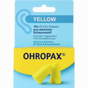 Ohropax Yellow Schaumstoff- Stöpsel 10 Stück - ab 2,19 &euro;