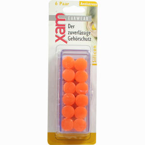 Ohrschutz Xam Medizinisches Silikon Orange 12 Stück - ab 0,00 &euro;